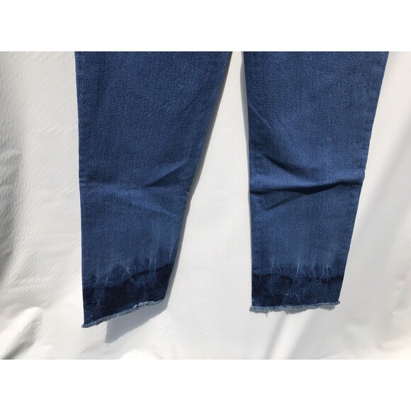 Sofia Vergara Leslie Slim Straight Jeans Womens 2 Assymetrical Hem - Picture 9 of 10